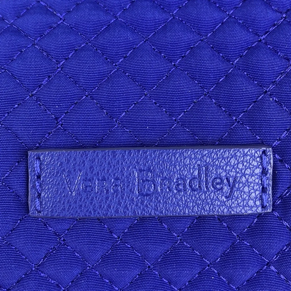 Vera Bradley Iconic Medium Cosmetic Gage Blue - Picture 4 of 8